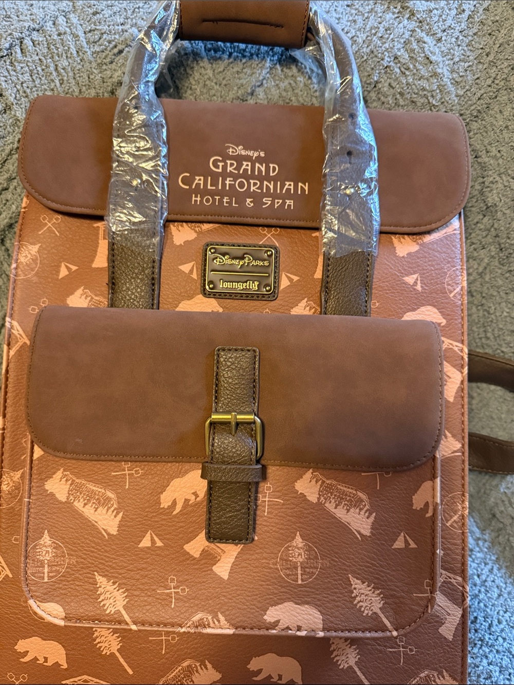 Loungefly Brown Grand Californian Hotel & Spa Themed Backpack